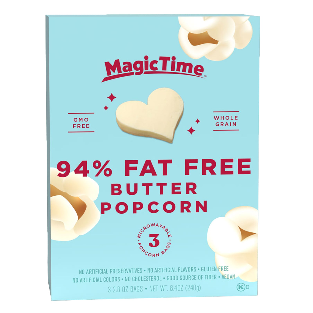 MAGIC TIME 94% FAT FREE BUTTER POPCORN 242G